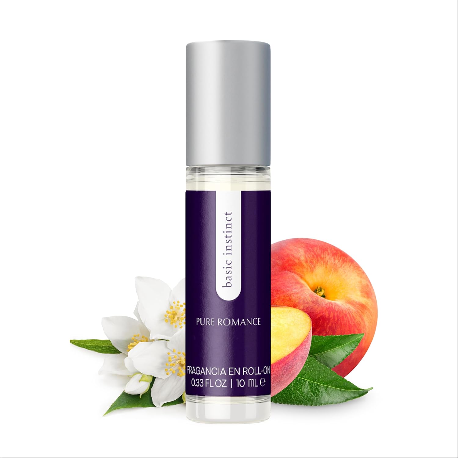 Pure Romance Basic Instinct roll on pheromone perfume front view packaging
