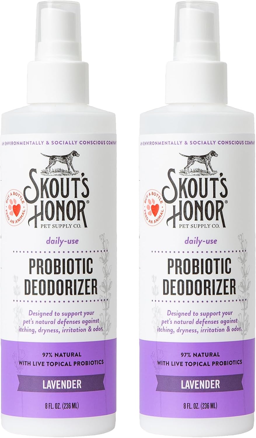 SKOUT'S HONOR Probiotic Pet Deodorizer Spray- Hydrating Daily-Use with Avocado Oil & Omega-3s, Microbiome Friendly Certiified, Paraben & Sulfate-Free, 97% Natural, 8oz, Sunkissed Coconut - Image 11