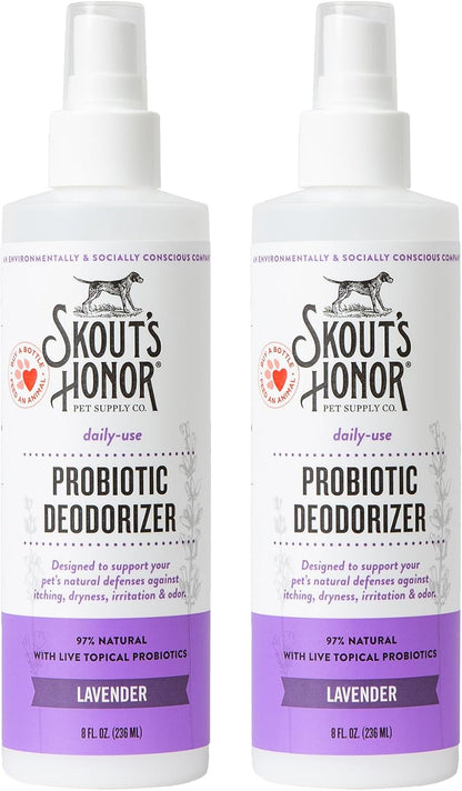SKOUT'S HONOR Probiotic Pet Deodorizer Spray- Hydrating Daily-Use with Avocado Oil & Omega-3s, Microbiome Friendly Certiified, Paraben & Sulfate-Free, 97% Natural, 8oz, Sunkissed Coconut - Image 11