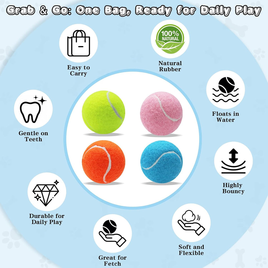 Magicorange durable pet tennis balls in hand