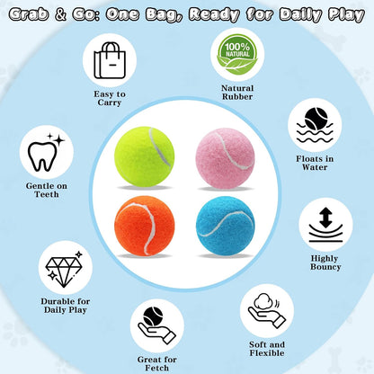 Magicorange durable pet tennis balls in hand