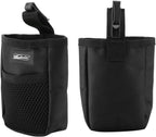 IBLUELOVER pet reward bag attached to a waistband using the heavy-duty belt clip