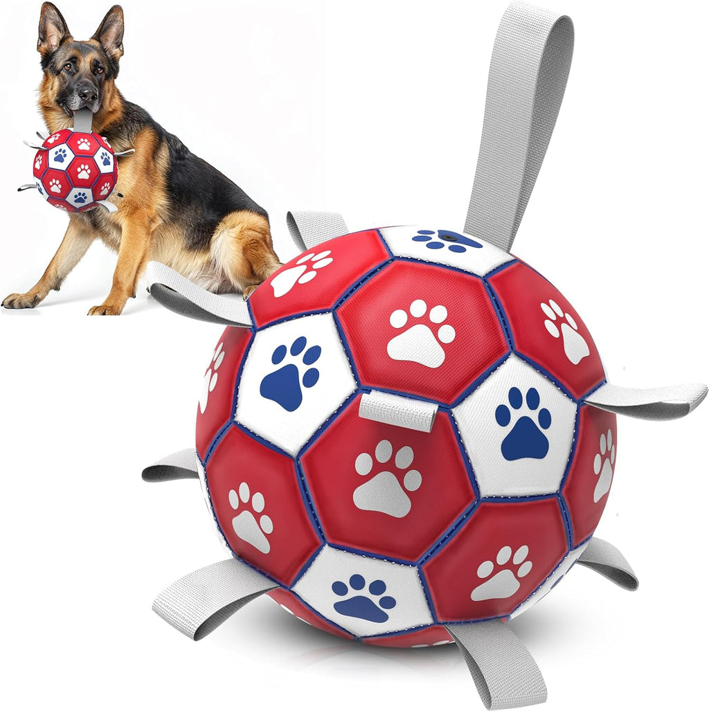 Diman Balls for Dogs with Straps - 6 Inch Dog Toy Balls for Small Medium Dogs, Outdoor & Water Fetch Toy for Birthday, Red - Image 9