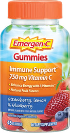 Emergen-C Vitamin C 750mg Immune Support Gummies, Mixed Fruit, 45 Gummies - Image 15
