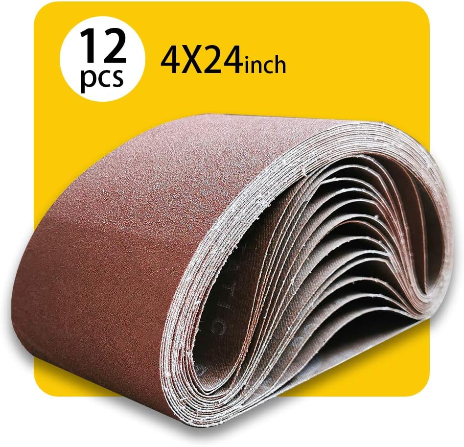 1/2x18 1/2 x 18 Inch Sanding Belt Pack 1/2-Inch x 18-Inch,60 Pcs(10 Each of 40 60 80 120 150 240 Grits) Aluminum Oxide for Sander - Image 9