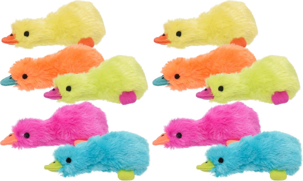Small 4 inch Multipet squeaky duck toy for puppies and small breeds