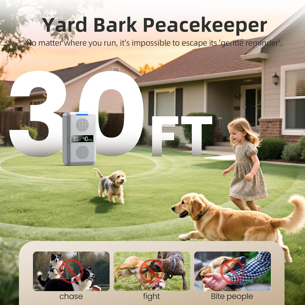 Aozoom ultrasonic dog deterrent device with digital screen display