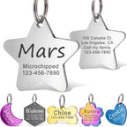 Anavia Personalized Pet ID Tags, Stainless Steel Glossy Laser Engraved Dog Cat Collar Name Tags, Multiple Colors Shapes Sizes (Cherry Blossom, Regular) - Image 10