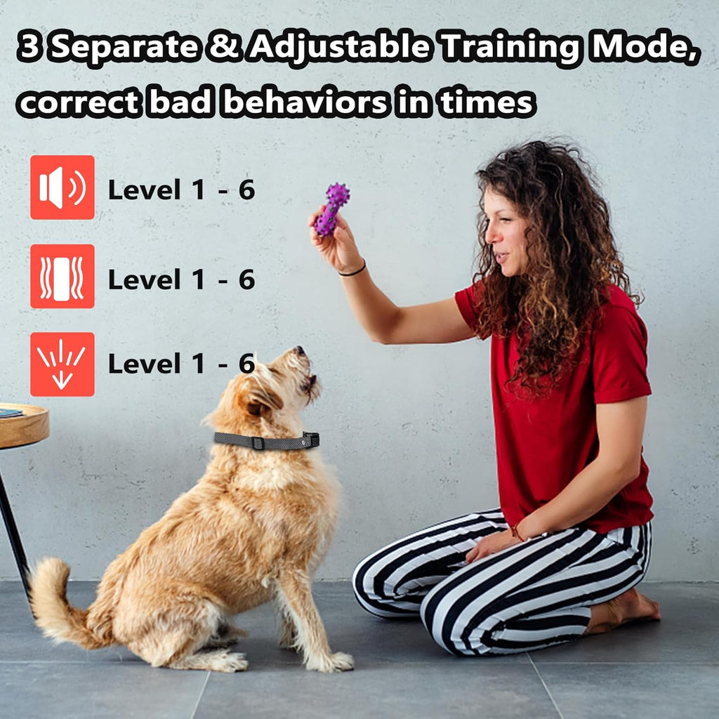 Supernight bark training collar features spray and vibration modes