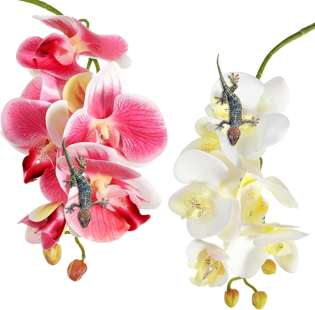 Chuangdi artificial phalaenopsis orchid front view terrarium plant