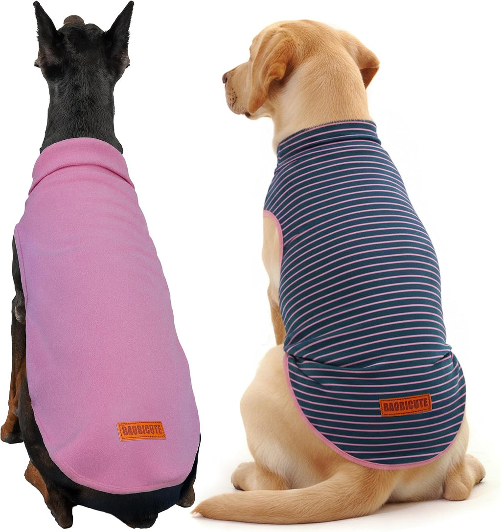 2 Pack Dog Sweater Clothes Soft Velvet Fabric Coat Dog Sweatshirt Sweaters for Small Medium Large Dogs Pullover Turtleneck Pet Puppy Clothes Cold Weather Warm Puppy Sweater - Image 13