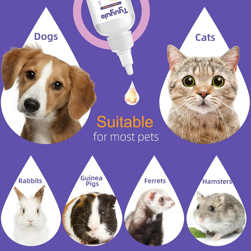 Tyuyuio natural botanical pet eye care solution packaging
