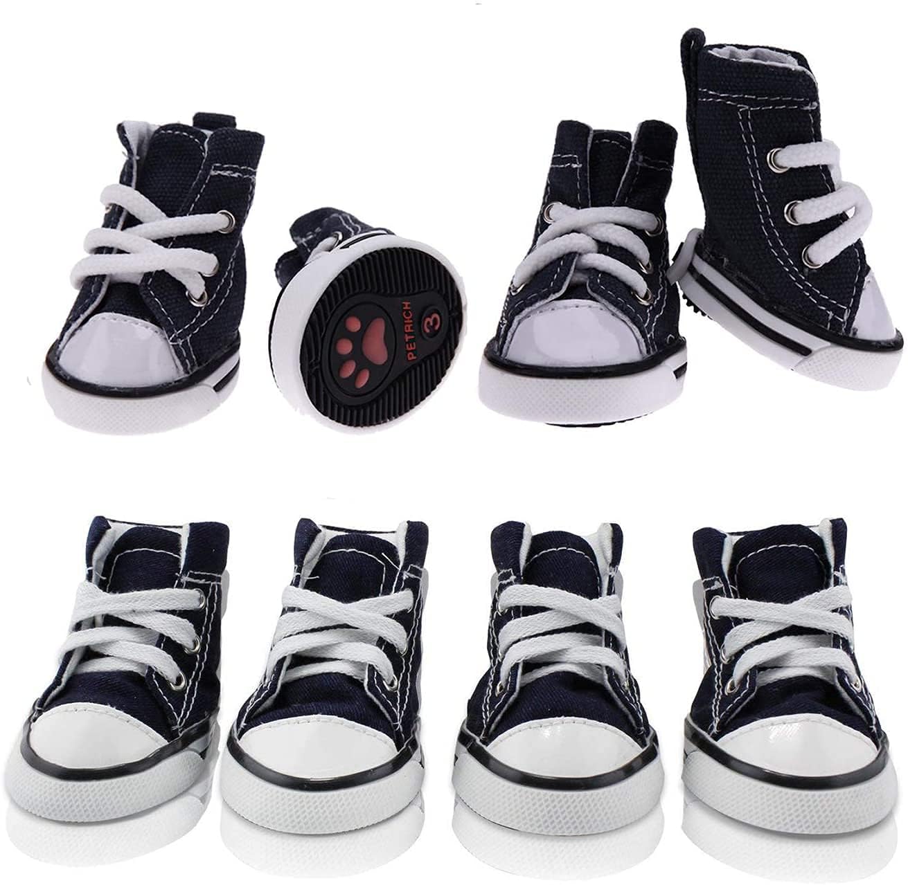 Pair of small dog sport shoes for outdoor paw protection