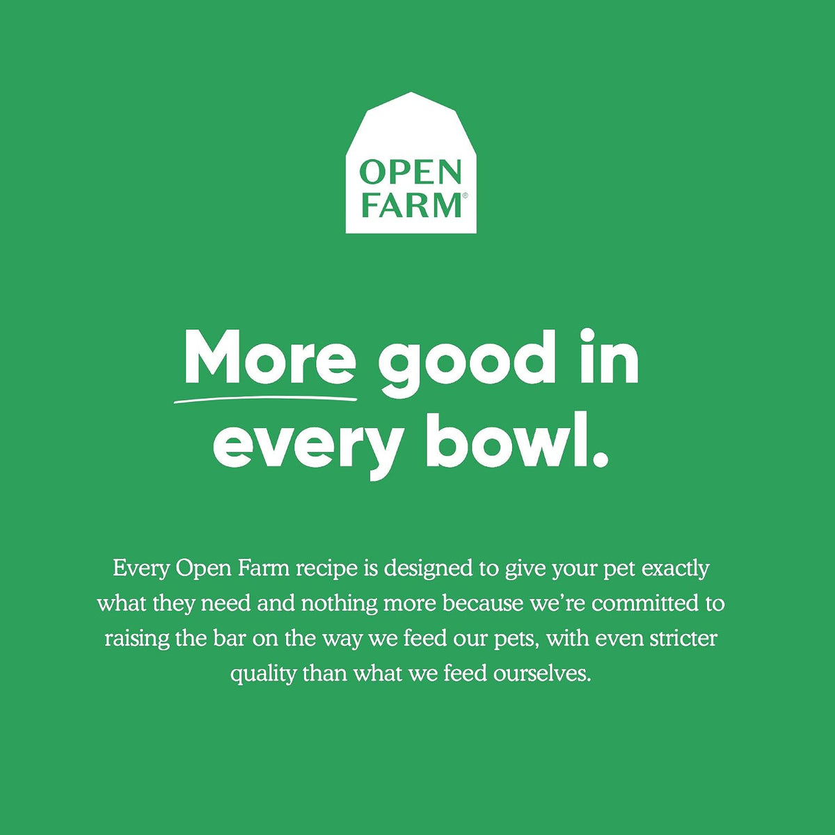 Open Farm pet bone broth pouch packaging details