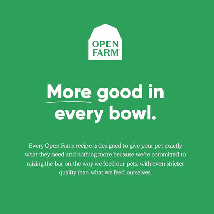 Open Farm pet bone broth pouch packaging details