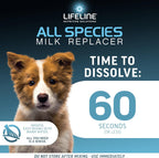 Close-up of Annuso Lifeline packaging showcasing twenty-six percent protein and twenty-four percent fat ratio.