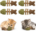 Catnip and Silvervine Chew, Natural Fishbone Chew Toy for Cats, Fishbone-Shaped Cat Dental Toy for Chewing, Licking, Pawing, Boredom Relief & Enrichment for Cats (2 PCS, Mixed Flavor) - Image 15