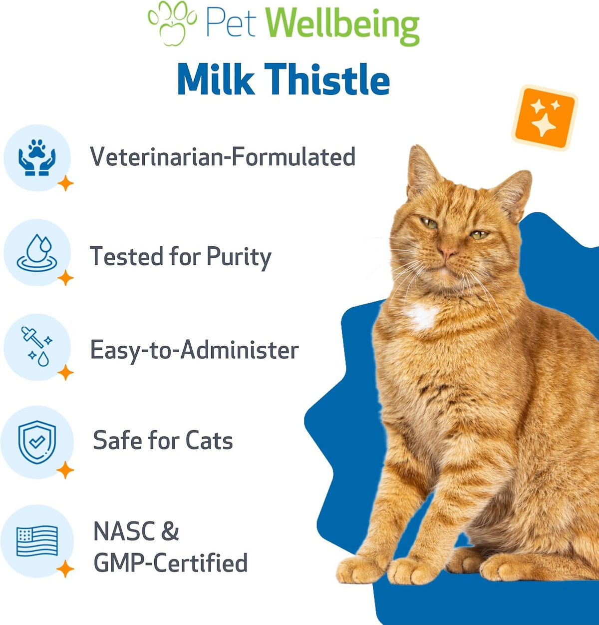 Authentic USA imported Pet Wellbeing liver detox for cats