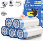 150 Count 26"x11.8" Self-Cleaning Cat Litter Box Bags for Cumrige Fumoi Fsitego Paruuntys Litter box, Pre-Seperated Automatic Litter Box Replacement Drawstring Heavy Duty10-12 Gallons of Capacity - Image 10