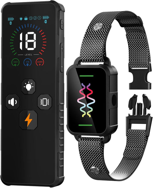 Modus dog training collar with remote control front view