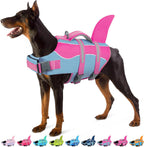Dog Life Jacket - Shark Dog Life Vest for Swimming Boating, Reflective Lifejacket with High Buoyancy and Rescue Handle, Adjustable Lifesaver for Small Medium Large Breeds, Blue Camo S - Image 14