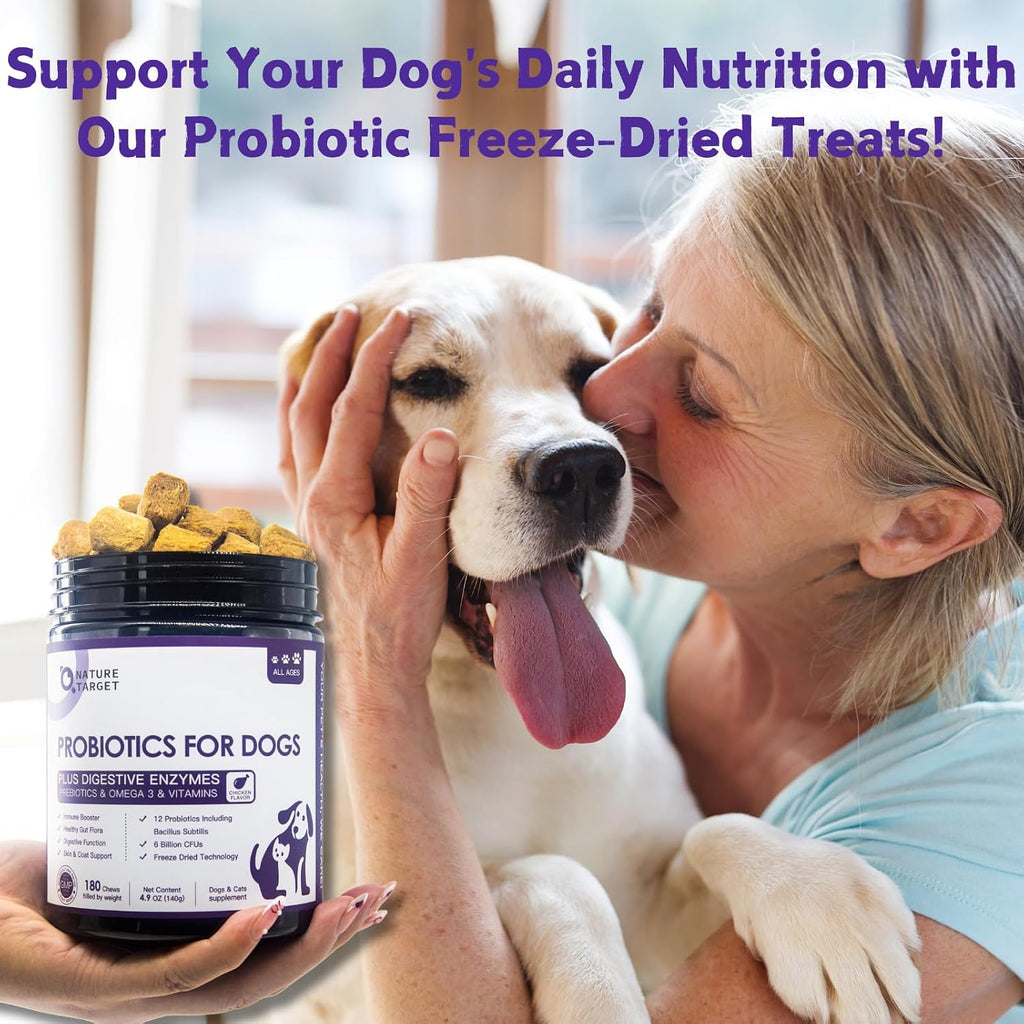 Nature Target holistic pet digestive health treats packaging back view