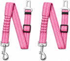 Dog Seat Belt 2Pcs, Retractable Pet Car Harness, Adjustable Dog SeatBelts for Vehicle, Nylon Pet Safety with Elastic Bungee (Black) - Image 11