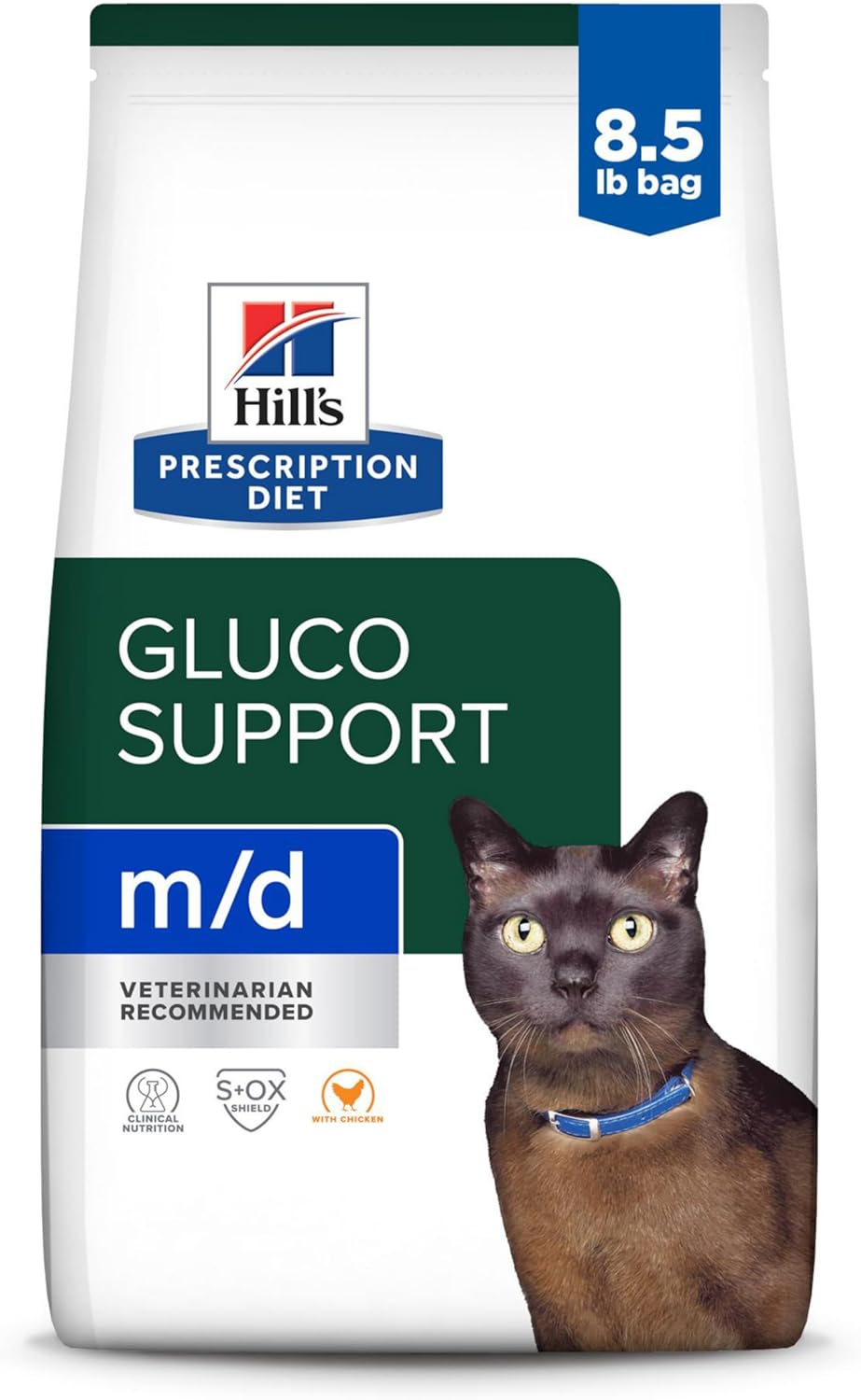 Hill's Prescription Diet m/d GlucoSupport Dry Cat Food, Chicken, 4 lb. Bag - Image 14