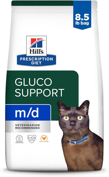 Hill's Prescription Diet m/d GlucoSupport Dry Cat Food, Chicken, 4 lb. Bag - Image 14