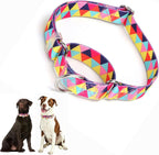 Martingale Dog Collars for Medium Large Dogs, No Slip Girl Dog Collars with Adjustable Soft Nylon and Special Bull Flower Design, for Small Dogs Also (M) - Image 12