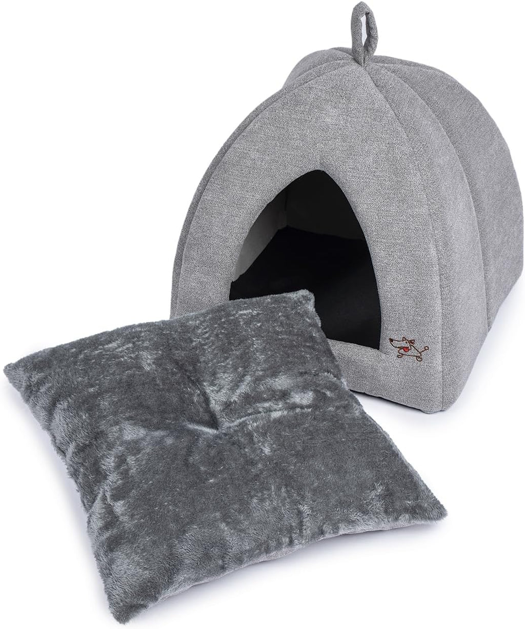 Best Pet Supplies enclosed cat cave for small pets side profile