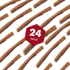 Best Bully Sticks twenty four pack premium dog treats close up