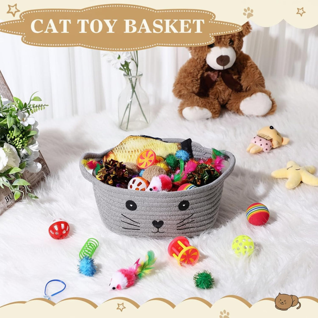 Zopeal cat spring toys and crinkle balls designed for indoor cat mental stimulation