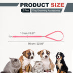Adjustable nylon pet grooming leash with metal hook