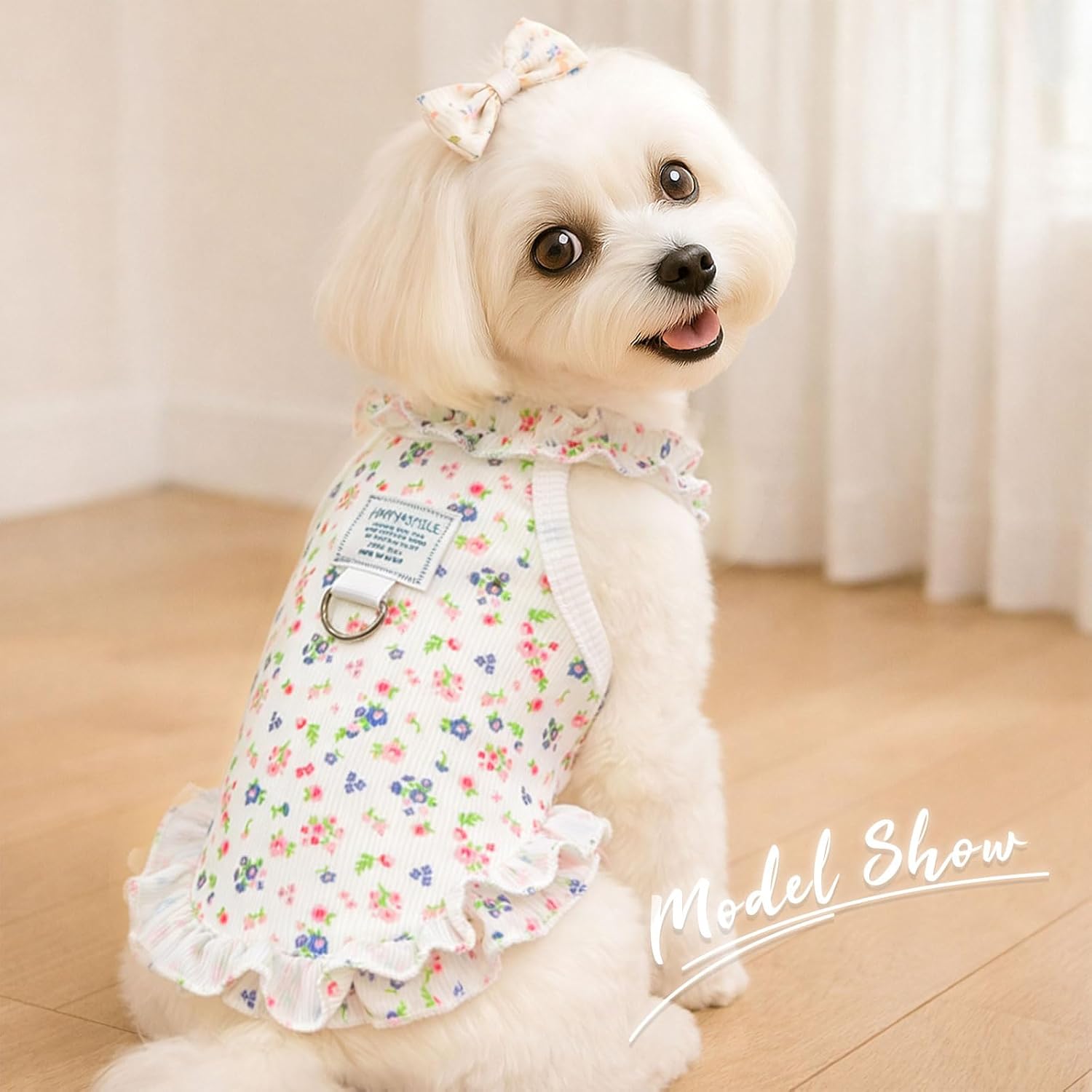 AXIIJGL pet apparel packaging view including both heart and floral designs.