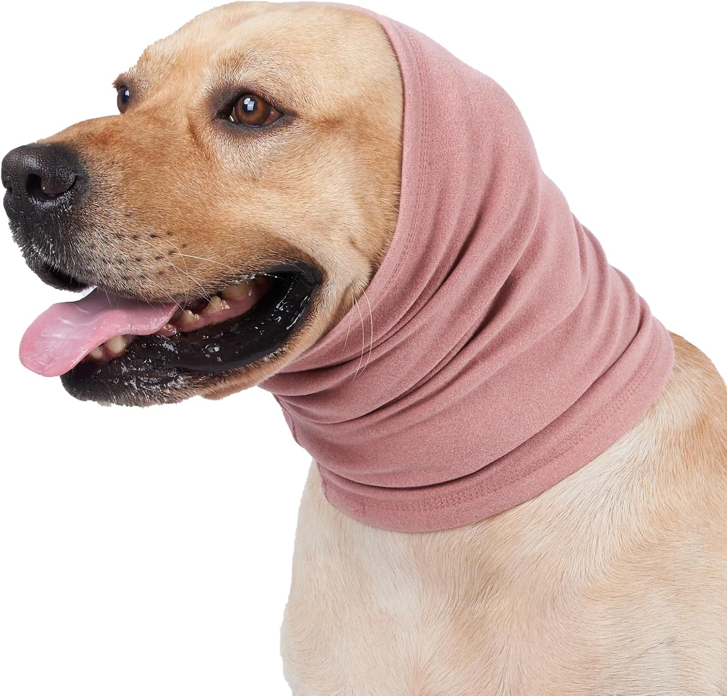 Meifsou calming hoodie for dogs front view pink medium size anxiety wrap