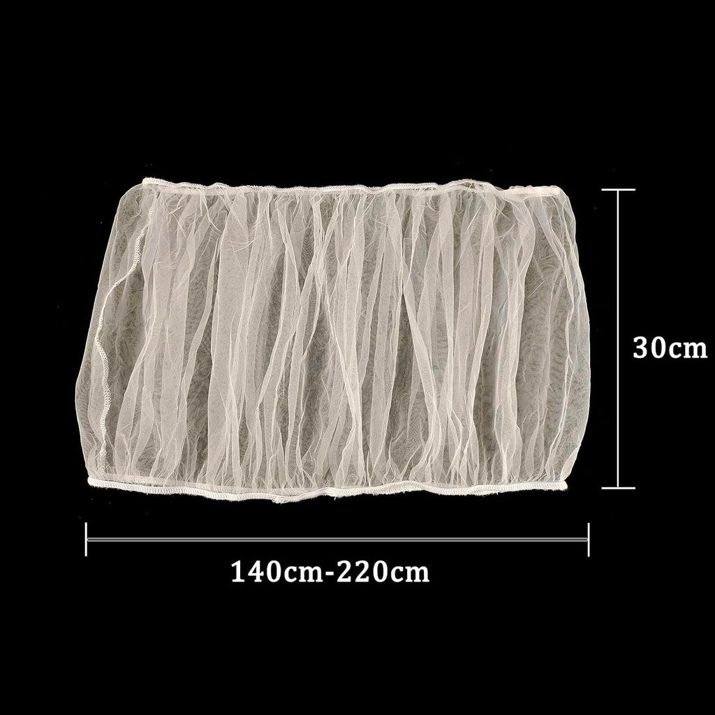 Close up of breathable mesh fabric and elastic band