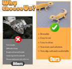 Helidrago thick reptile bedding sheet showing the non-adhesive backing material