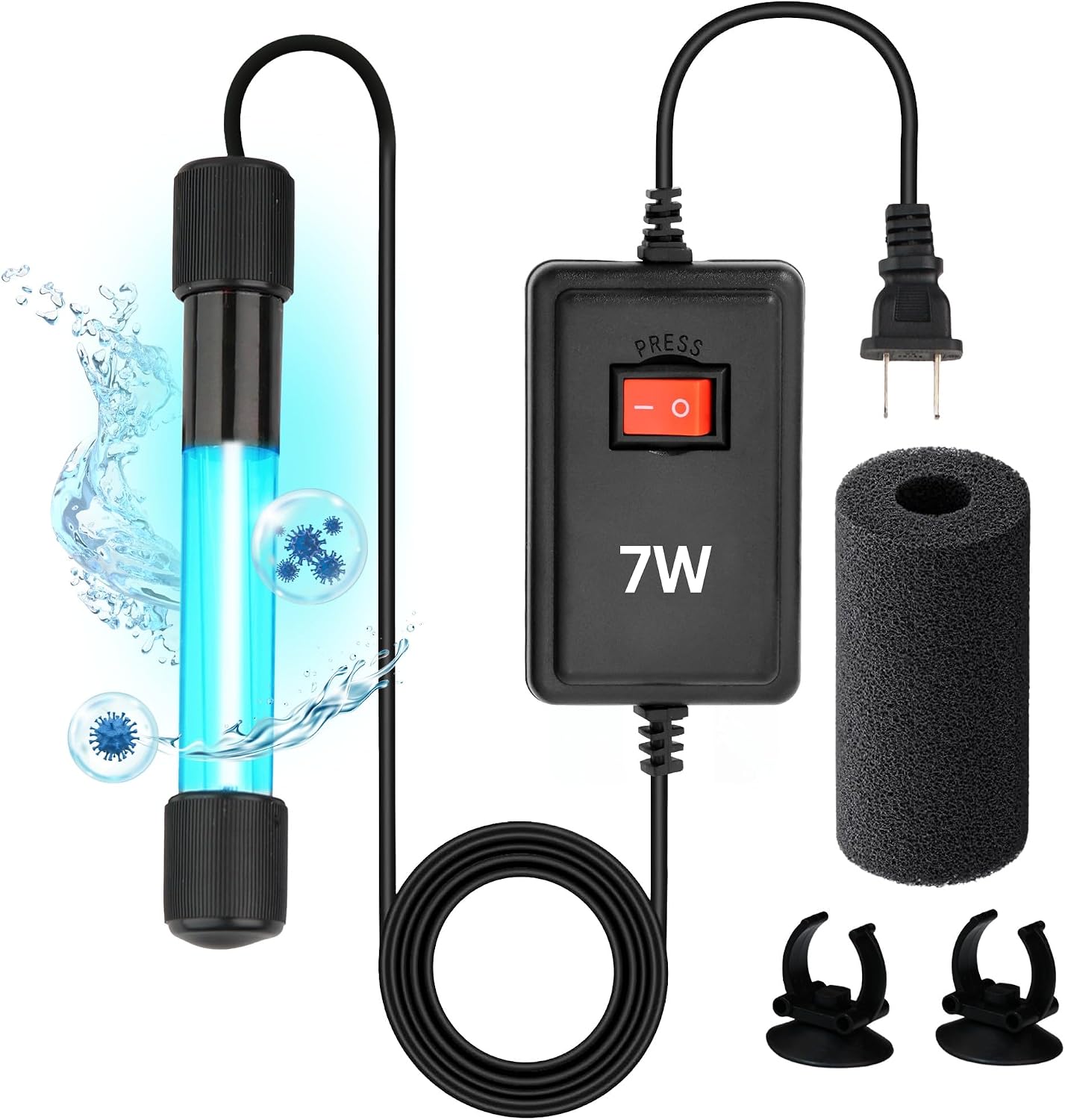 3W Mini UV Light for Aquariums with 4 Timer Modes | UV-C Clean Light for Use in Sump Areas, Filters, Top Filter Boxes & Small Ponds - Keeps Fish Tanks Clear & Healthy - Image 14
