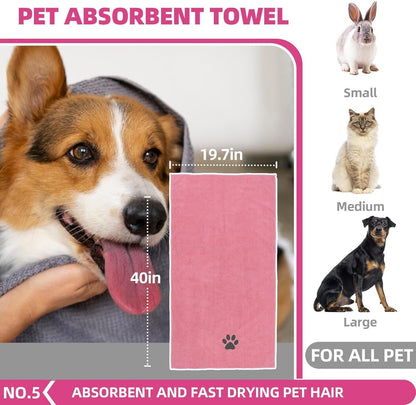 Complete six piece international pet grooming set on a clean background.