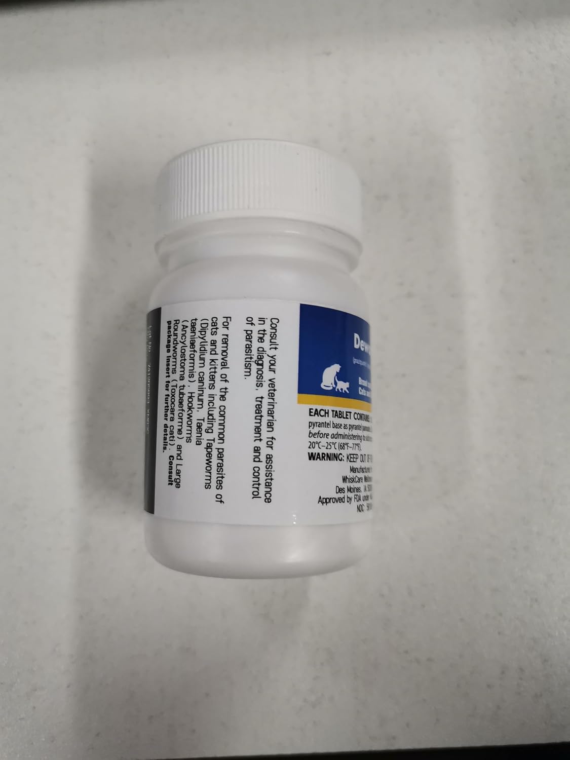 Fifty tablets cat intestinal cleanse deworming formula imported