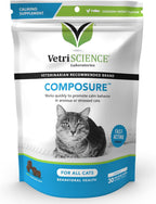 VetriScience Calm & Confident Chews, Composure Calming and Anxiety Supplement for Cats, Reduce Stress and Fear, Ideal for Travel, Vet, Grooming and Routine Changes, Chicken, 30 Count - Image 10