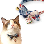 Necoichi Kabuki Charm Bow Tie Cat Collar (Red) - Image 10