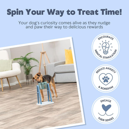 Three rotating transparent plastic beakers on TRIXIE pet toy
