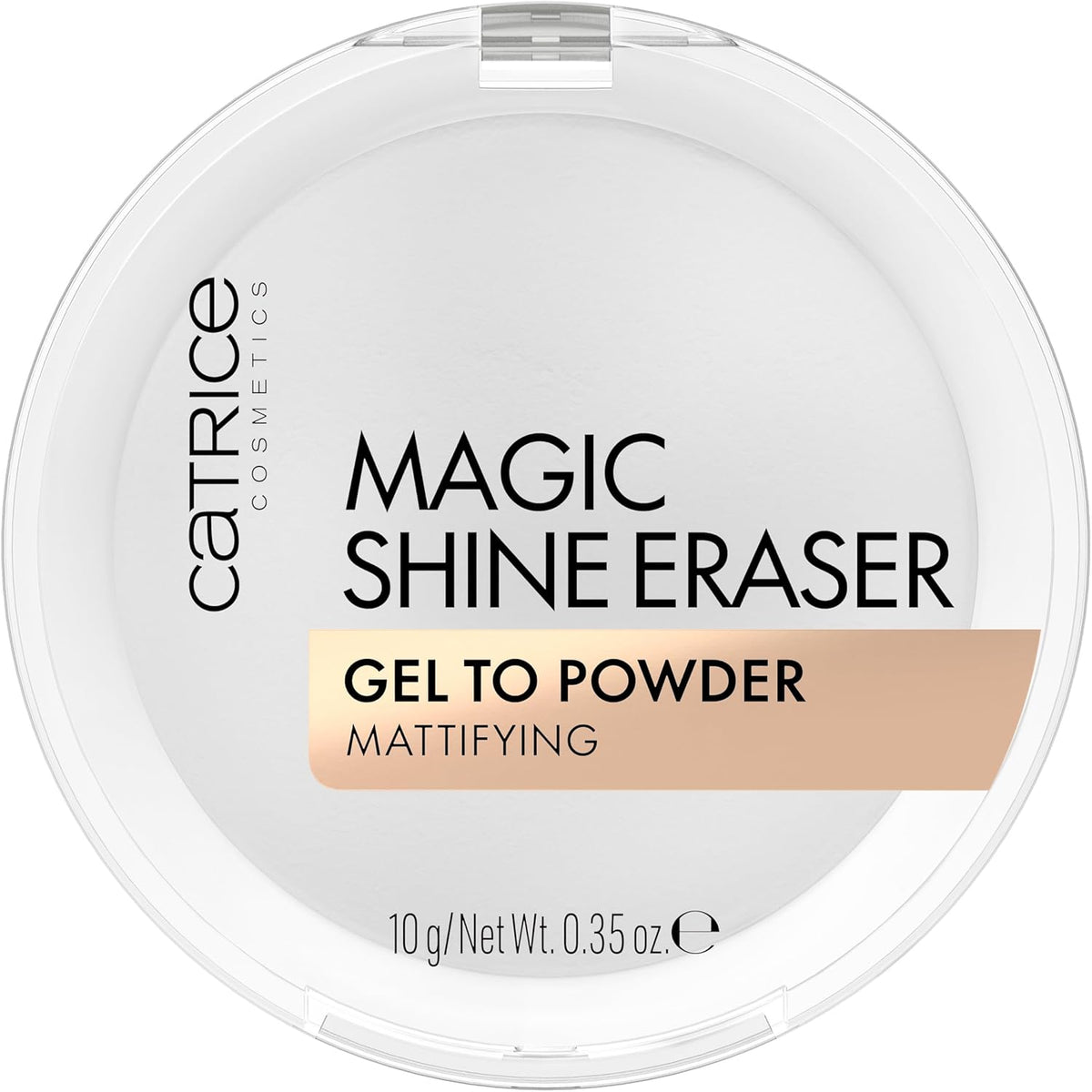 Catrice Magic Shine Eraser Gel To Powder front view compact packaging