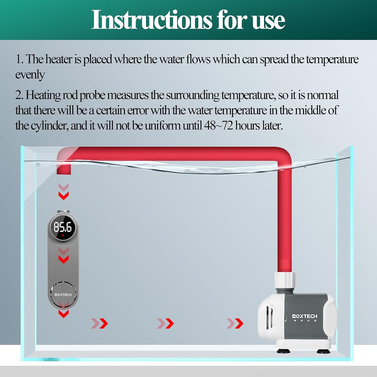 Detailed view of the Boxtech heater control interface and cable