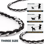 Chew proof pet traction rope with comfortable hand protection handle for active dogs