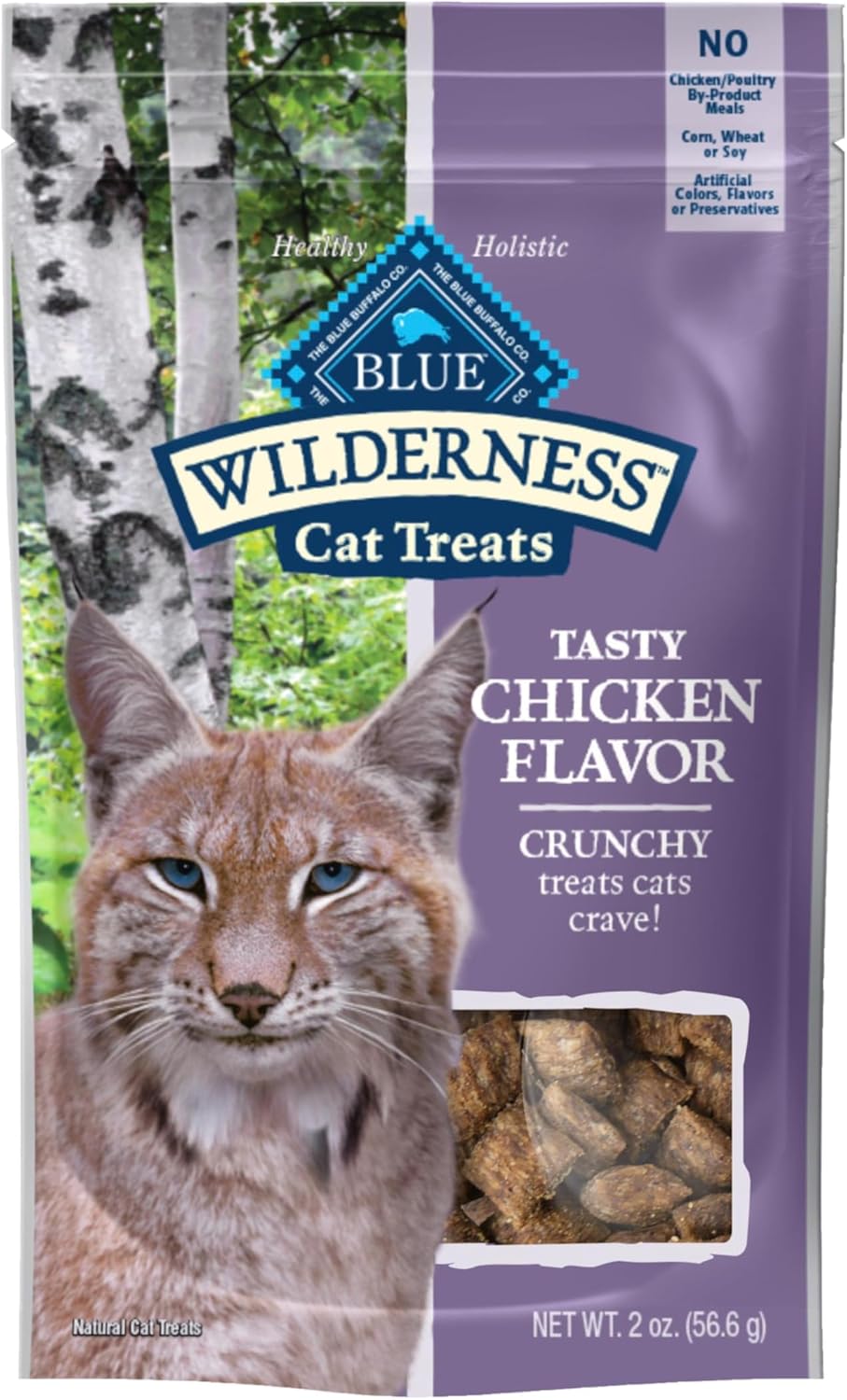Blue Buffalo Wilderness Crunchy Cat Treats, Made with Natural Ingredients, Tasty Salmon Flavor, 12-oz Tub - Image 12