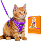 Halypet Cat Harness and Leash Set - MAX Safety 4th-Gen Upgrade, Escape Proof, Adjustable, Comfortable Soft Vest, Easy to Wear Kitten Harness with Reflective Strip for Cats Walking - Small Black - Image 11