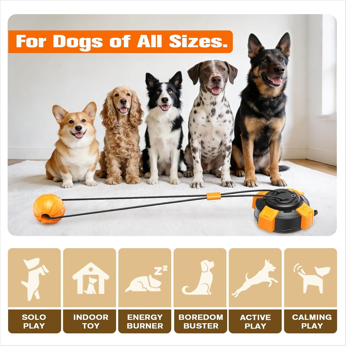 Zensrij dog tug toy heavy duty suction cup base closeup